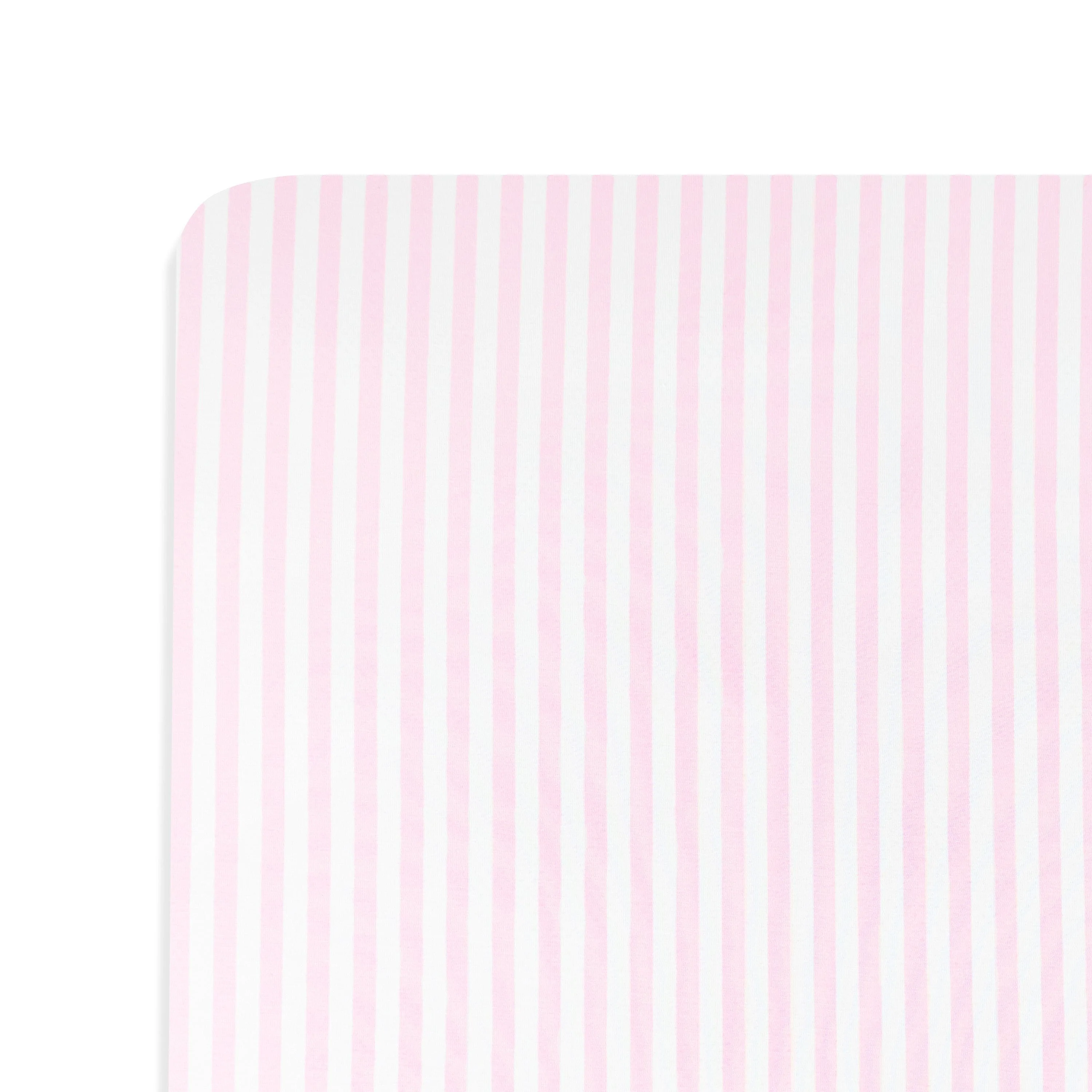 Crib Sheet in Small Sakura Stripe - Image 5