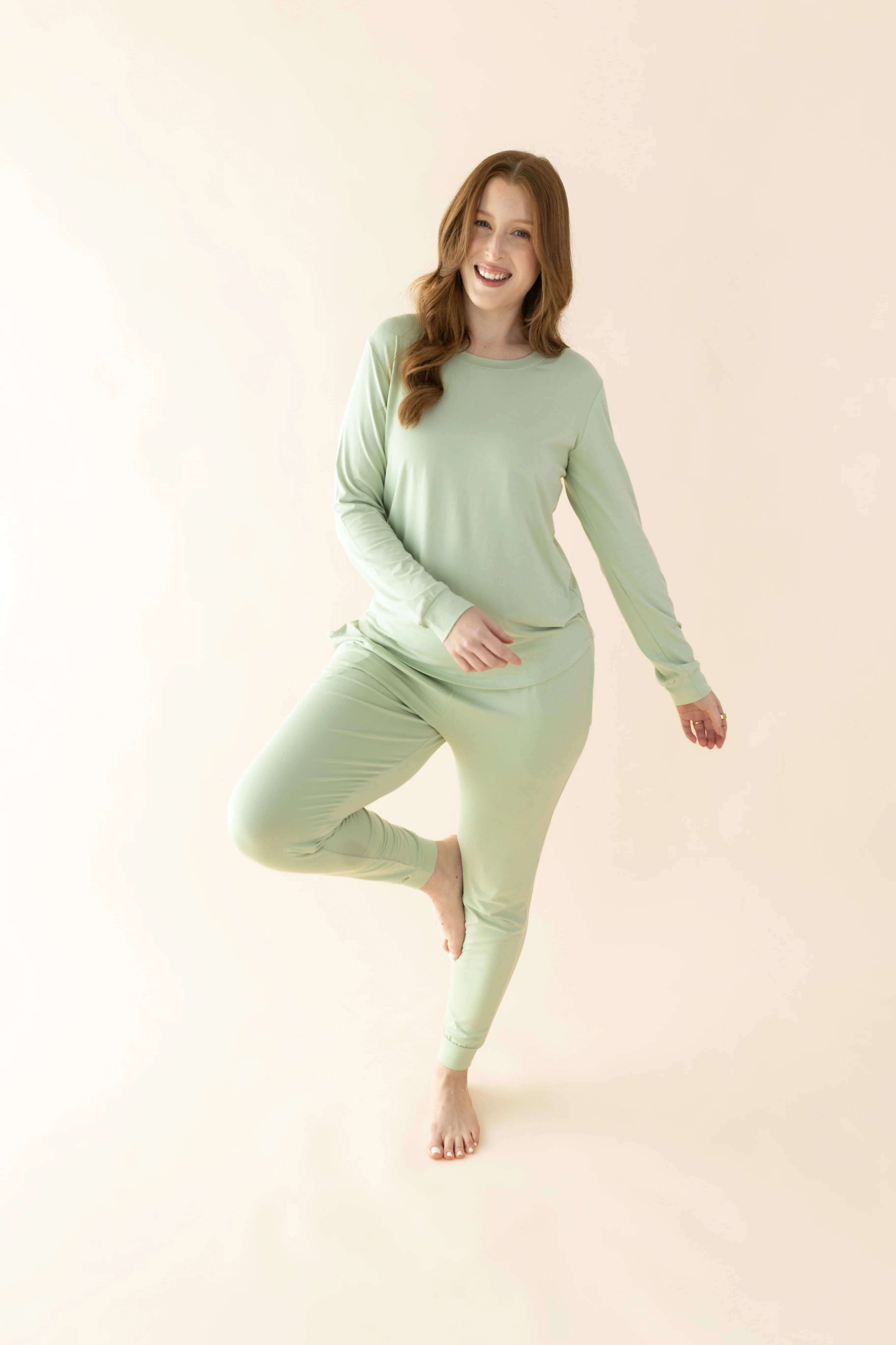 Women's Jogger Pajama Set in Basil